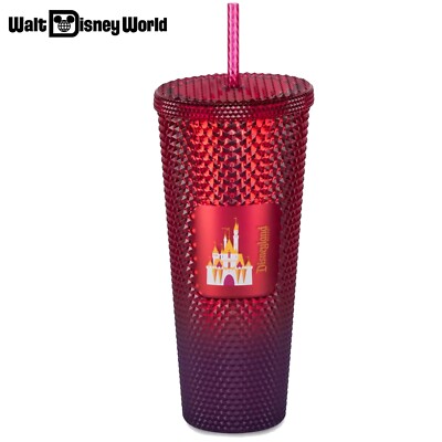 Walt Disney World 50th Anniversary Geometric Starbucks Red Tumbler