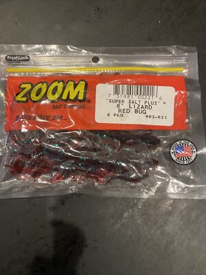 Zoom Super Salt Plus 6'' Lizard Red Bug