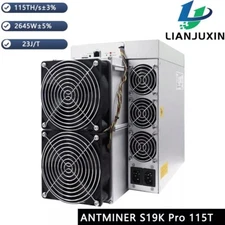 Antminer S19k pro 115Th 2645W Asic Miner Bitmain Crypto BTC Miner Mining