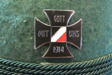 Iron Cross "Gott mit Uns" 1914  German/Military Hat Pin