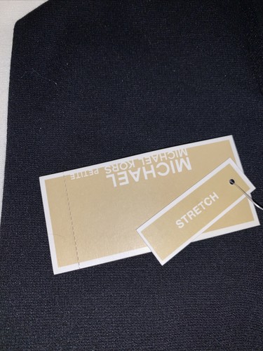 Michael Kors ärmelloses Stretch-Kleid mit Reißverschluss vorne neu mit Etikett Größe Petite Medium - Bild 7 von 9