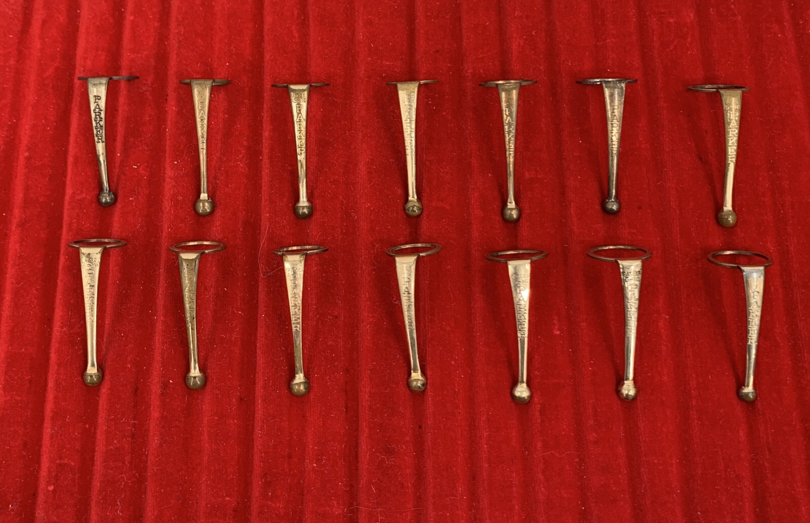 Parker Duofold Fountain Pen Clips lot for parts La Paz County Sheriff
