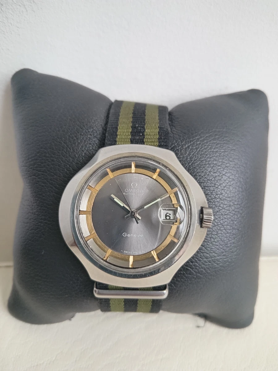 OMEGA COBRA AUTOMATIC GENEVE FULL ZIZE DIAL GRAY REF 166.121 CAL 1481 COLLECTIB