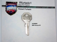 Key Blank - B&S Groove #3 Fits Many Auto Applications 1920's 1930"s (H1098DB)
