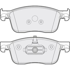 Brake Pads Set For Citroen Spacetourer 1.6 BlueHDI 95 Apec Blue Front 1613260780