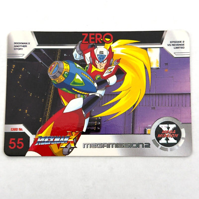ROCKMAN X MegaMission 2 Card Zero vs ROCKMAN X NO55 Bandai 1996 Japanese