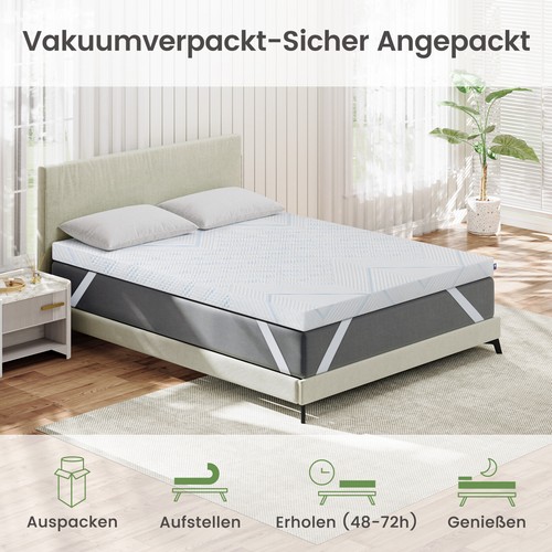 H2 H3 H4 Matratzentopper 90x200 100x200 120x200 140x200 160x200 180x200 200x200 - Bild 11 von 16