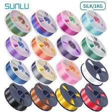 【BUY 10 PAY 6】SUNLU 1.75MM SILK Shiny PLA+ Filament 1KG Spool Dual/Tri/Rainbow