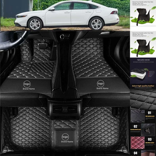 Car Floor Mats For Honda Accord Custom Luxury Carpets Waterproof Cargo Liners - Picture 8 of 31
