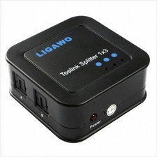 GW554e Ligawo 6518741 SPDIF Toslink Audio Splitter/ Verteiler 1x3 Neu & OVP