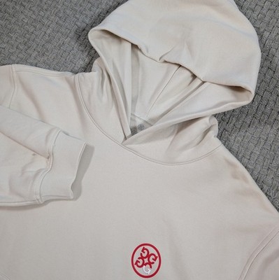 G/FORE Golf Hoodie Unisex M Oversized French Terry Pray For Birdies Color: Stone
