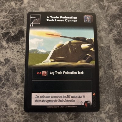 1999 Star Wars Young Jedi Trade Federation Tank Laser Cannon #114