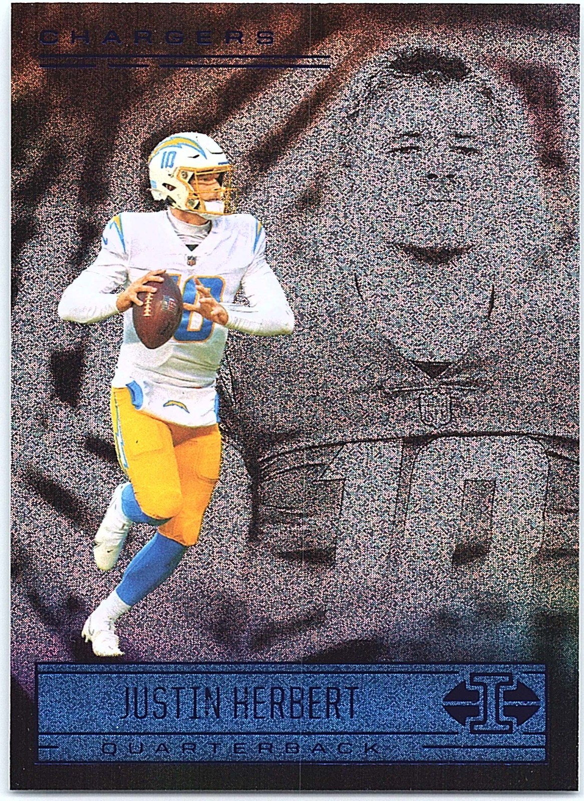2021 Panini Illusions - Justin Herbert #28 Trophy Collection Dots In Sleeve