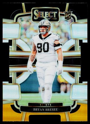 2023 Panini Select #72 Bryan Bresee Black and Gold Prizms Die Cuts F15
