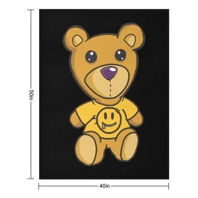 40 x 50 INCHES Illustrations Graphics Front Print Flannel Throw Blanket D22