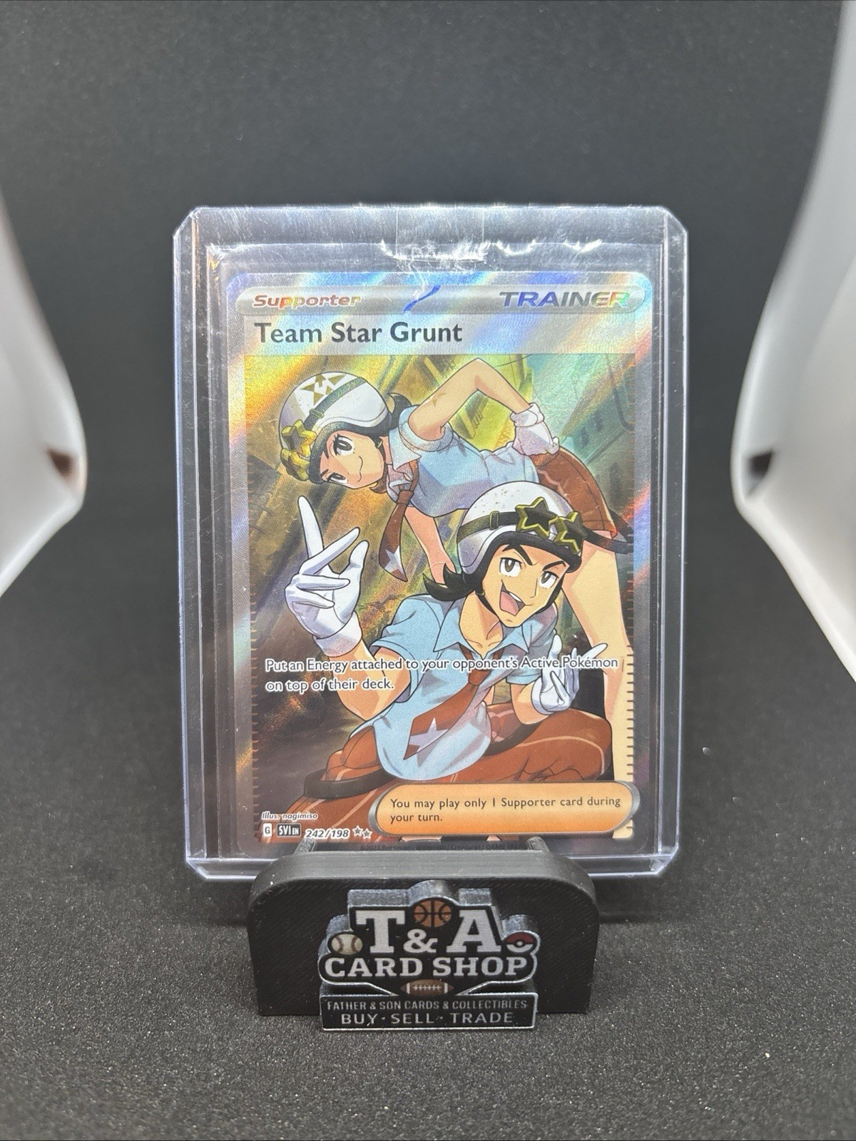 Team Star Grunt 242/198 Sv01: Scarlet & Violet Base Ultra Rare Pokemon Card NM