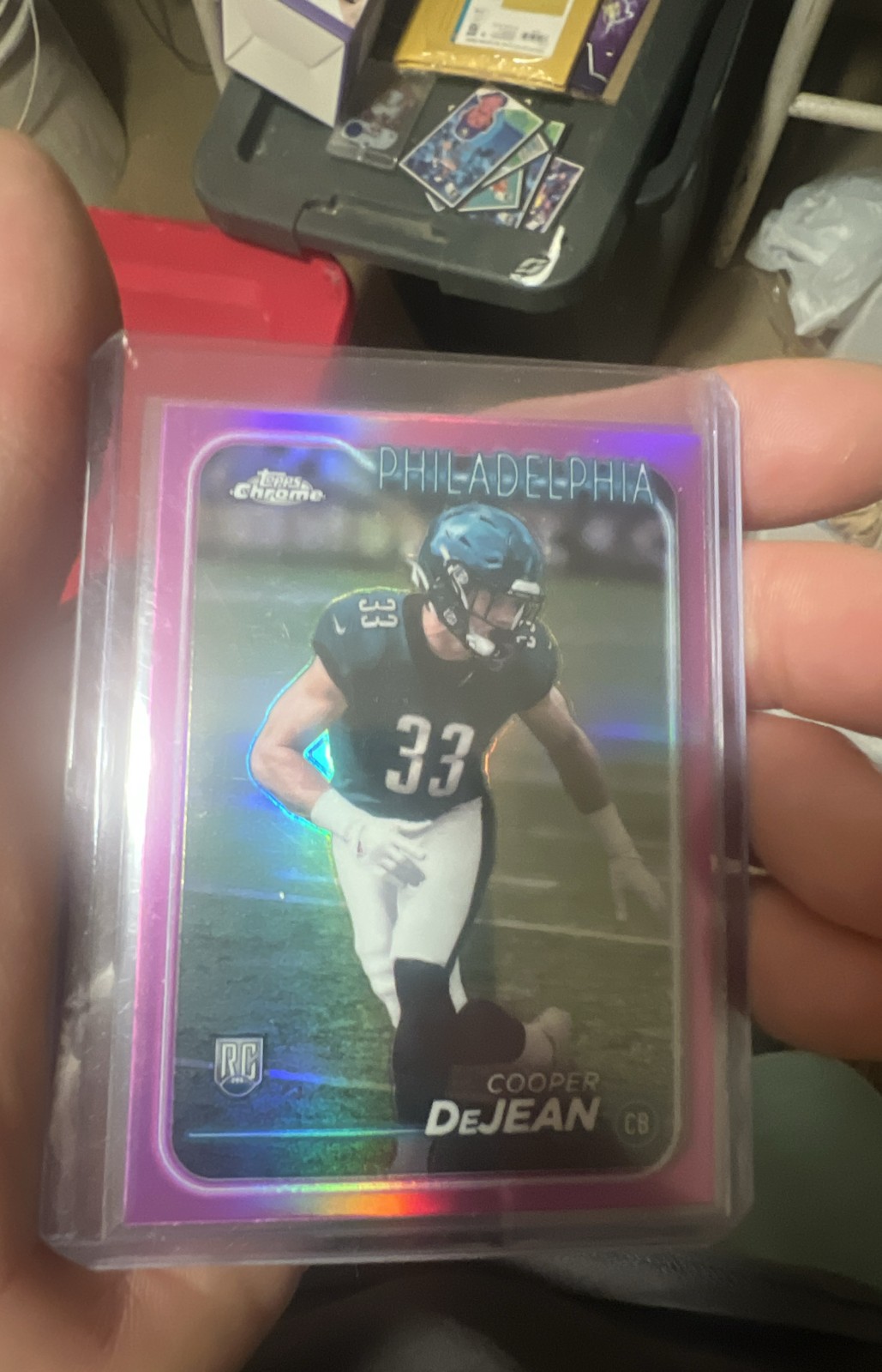 2024 Topps Chrome - Rookies Cooper DeJean #232 Pink Refractor (RC)