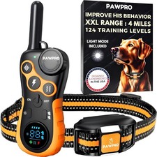 Dog Shock Collar with Remote, Unmatched 4-Mile Range, 1 Collar, Orange