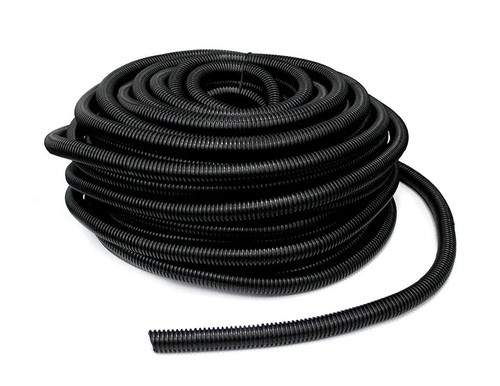 American Terminal ASLT58-25 25' 5/8" 15mm Split Wire Loom Conduit Polyethylene - Picture 4 of 7