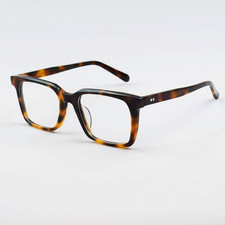 Retro Square Acetate Eyeglass Frames Nerd Full Rim Reading Glasses Men Women