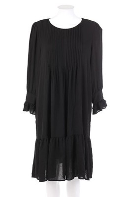 VERO MODA Kleid Midikleid Biesen L schwarz NEU