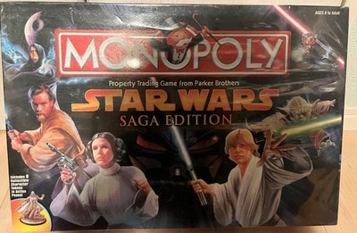 STAR WARS Monopoly Saga Edition Board Game, Box Wear,