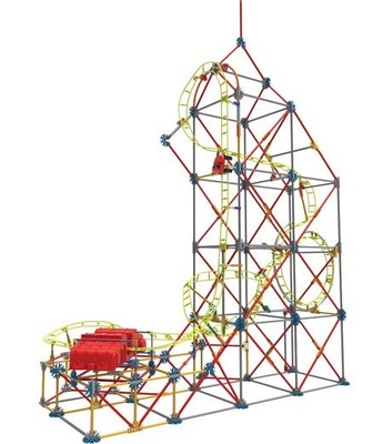 K NEX Amazin' 8 Roller Coaster - FULL SET - ORIGINAL BOOKLET - VINTAGE