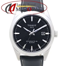 Tissot Classic Gentleman Powermatic 80 Men's Watch Black Leather 40mm Used From