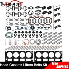 Lifters Kit Head Gasket Set,Head Bolts Lifters & Guides For GM Chevy 5.3L 07-13