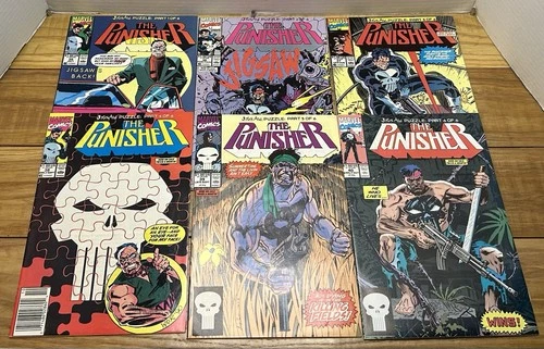 VTG 1990 Marvel Comics The Punisher #35-40 - Complete Jigsaw Puzzle - Parts 1-6