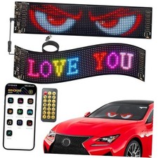 Devil Eyes Light for Cars, 15"x4" Programmable Flex LED Sign, 1PC 15"x4"-1PC