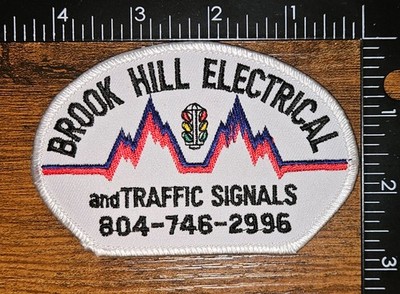 Brook Hill Electrical & Traffic Signals Company Logo Advertising Patch