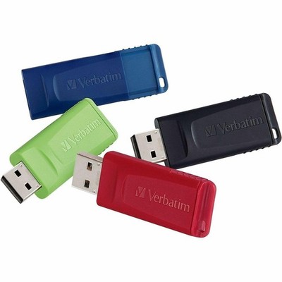 Verbatim 16GB Store 'n' Go USB Flash Drive 16 GB 4 Pack, Black/blue/green/red 