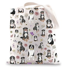 JNIAP Bernese Mountain Dog Tote Bag Lover Large, White Foot