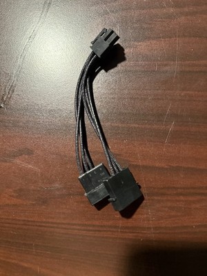 EVGA Molex to 6 Pin PCI Express PCIe Video Card Power Adapter W000 00 000144 NEW