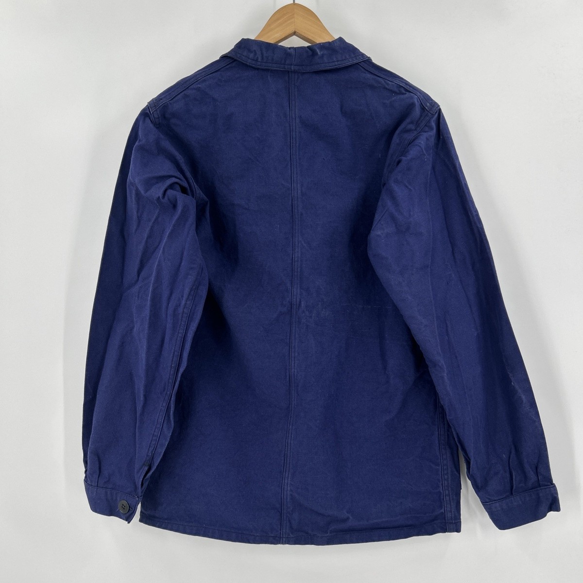 Vintage French Workwear Chore Jacket Men Size S Blue Bleu de