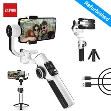 Zhiyun Smooth 5S Handheld Phone Gimbal, 3-Axis Smartphone Stabilizer White