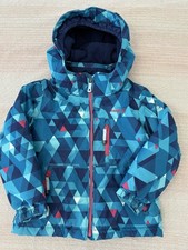 Kamik Kids Geometric Blue Hooded Insulated Winter Jacket Size 98