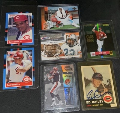 Donruss Topps Upper Deck Autograph & Rookie Card Lot Reds Bengals O'Neill