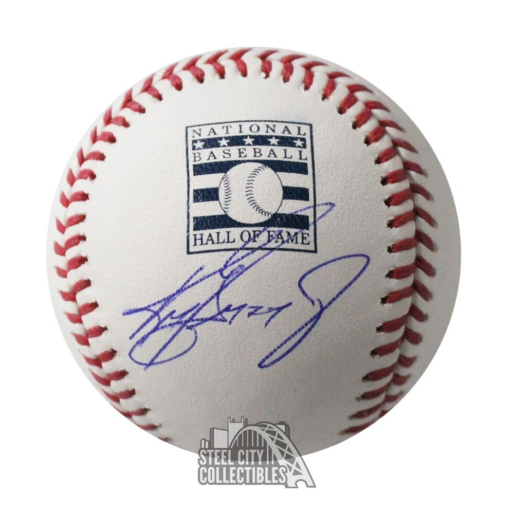 【UDA】ケン・グリフィーJr.直筆サインボール &ミニフィギュアset Ken Griffey Jr. Original Autographed Baseball MLB Balls for sale