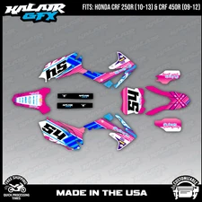 Kalair GFX Graphics Kit for CRF250R 2010-13 and CRF450R 2009-2012 Split - Pink