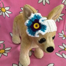pet clothes for small dogs Knit Fancy Headband Size XXS XS S Nice Gift