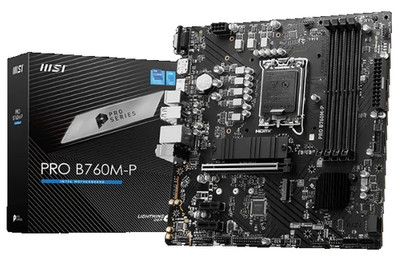 MSI PRO B760M-P Motherboard LGA 1700 Intel B760 DDR5 PCIe 4.0 mATX - Untested