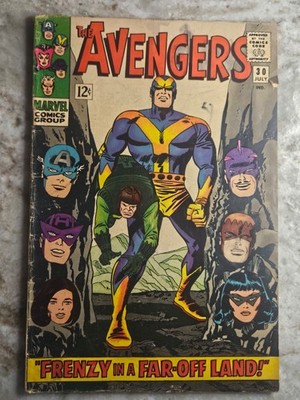 The Avengers #30 (Marvel Comics 1966) Captain America Scarlet Witch Goliath