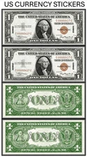 $1 One Dollar 1935-A Silver Certificate “Hawaii” (US CURRENCY STICKERS) 2