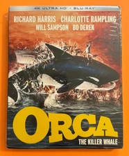 Orca, The Killer Whale 4K + Blu-ray Kino Lorber with slipcover New/Sealed