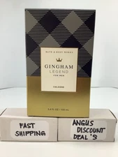 NEW Bath & Body Works Men's Collection GINGHAM LEGEND Cologne 3.4oz