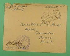 DR WHO 1918 APO 773 SOLDIER FREE FRANK WWI CENSORED TO USA M47537