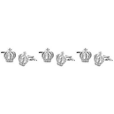  3 Pairs Cufflinks Für Herren Manschettenknopf Groomsmen Geschenk