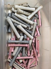 Perm Rods Elastic Swing Arm 3 Sizes Permanent Hair Rollers Lot of 70 Mixed